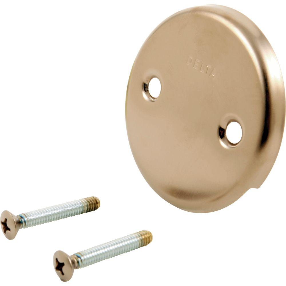 Classic Collection Overflow Plate & Screws in Champagne Bronze