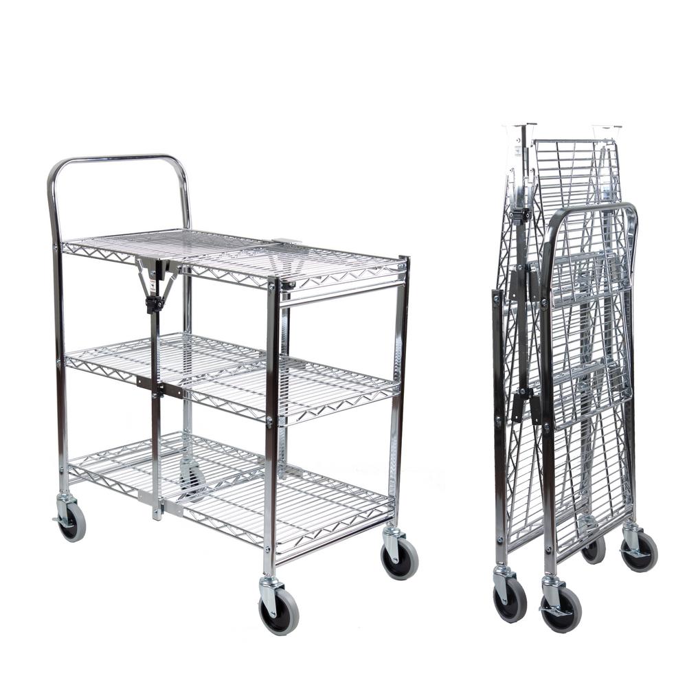 Pack of 4 Steel Trolley with Three Wheels for Flat Cables 230R040