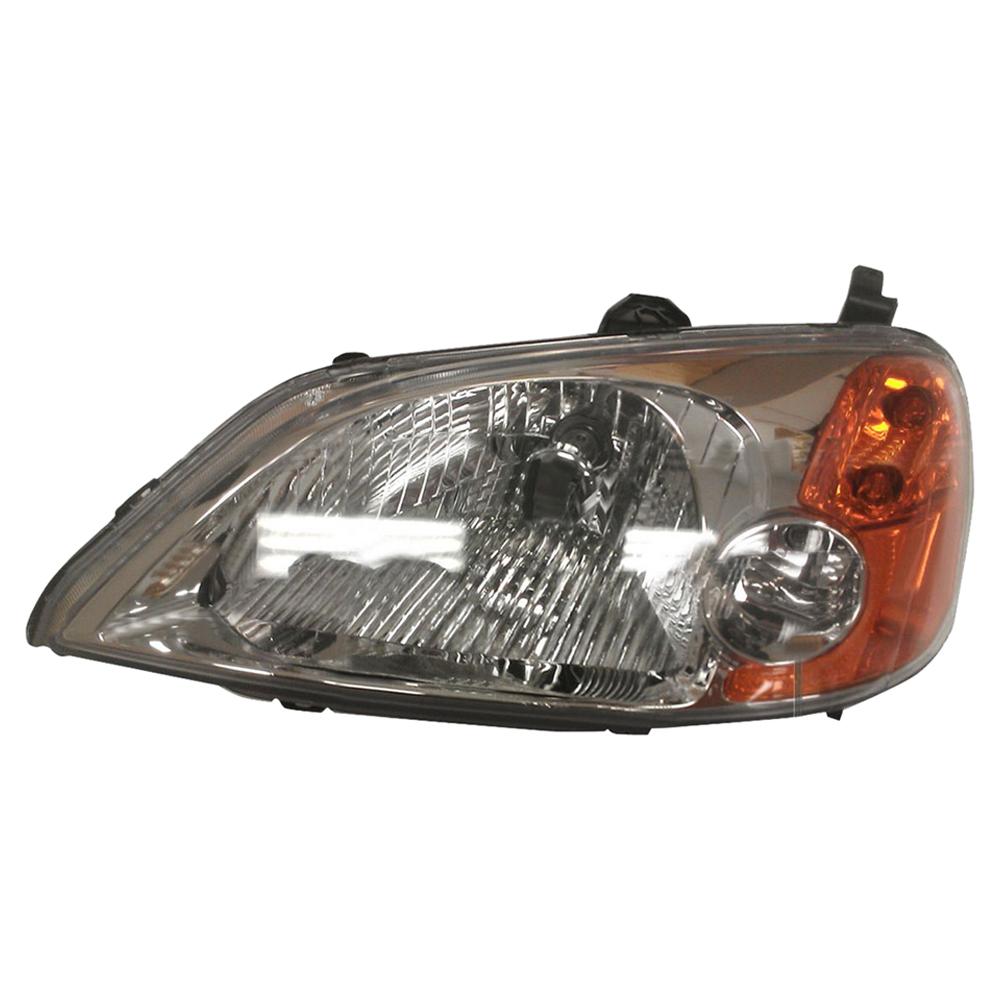 Tyc Headlight Assembly 2003 Honda Civic 1 3l 20 5950 00 1 The Home Depot