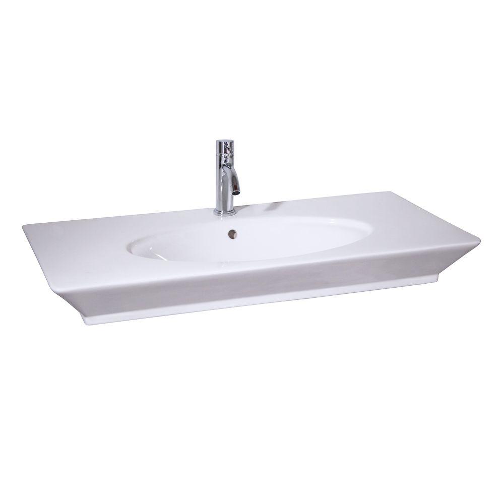 Barclay Products Aristocrat 193/8 in. Console Sink Basin in White
