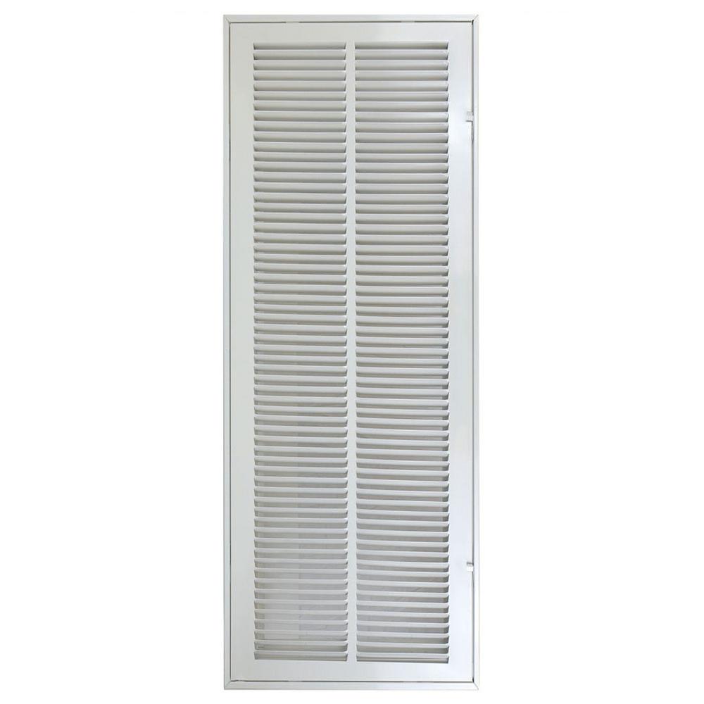 Venti Air 10 in. W x 30 in. H Steel Return Air 1 in. Filter Grille ...