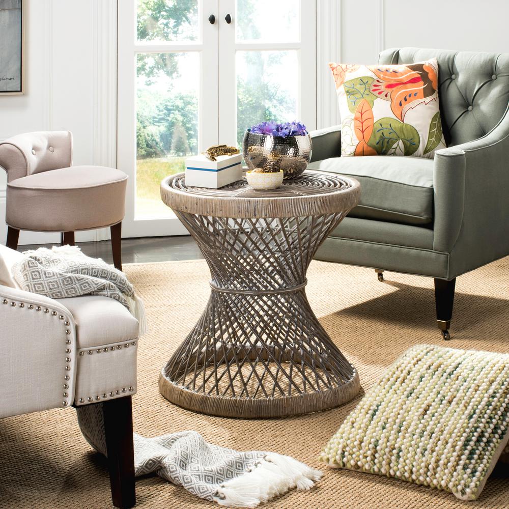 Safavieh Grimson Gray White Wash End Table Wik6506b The Home Depot Safavieh Grimson Gray White Wash End Table