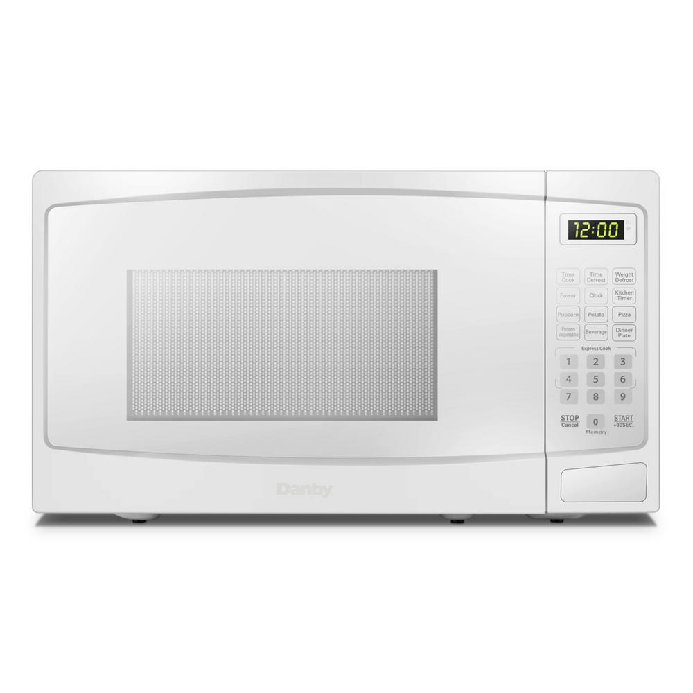New Danby 1100 Watts 1.4 cu.ft 10 Power Countertop Microwave-White