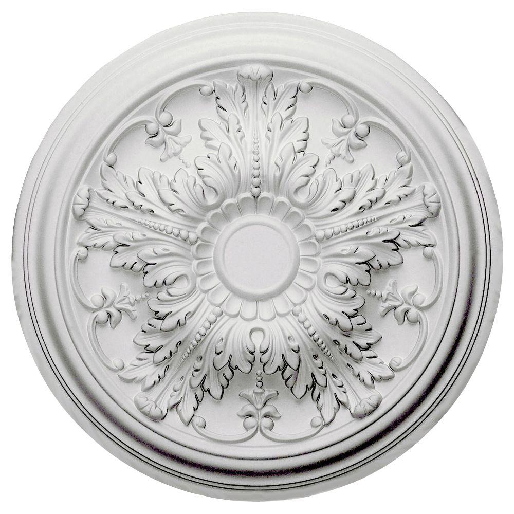 Ekena Millwork 20 In X 1 1 2 In Damon Urethane Ceiling Medallion Fits Canopies Upto 3 3 8 In