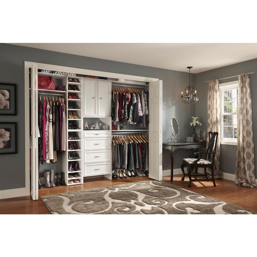 Closetmaid Selectives 41 1 2 In White Stackable 7 Shelf Organizer