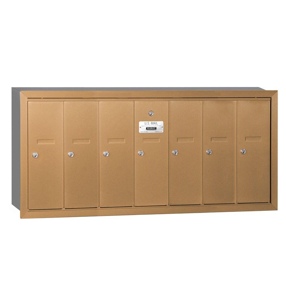 Salsbury Industries Green SurfaceMounted USPS Access Vertical Mailbox