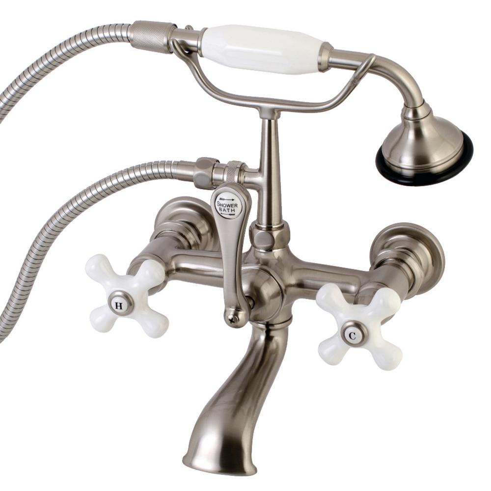 Kingston Brass Vintage 7 In Center 3 Handle Claw Foot Tub Faucet