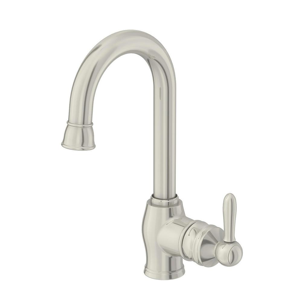 Glacier Bay Mid Century Modern Kitchen Faucets The Newbury Single Handle Bar Faucet In Stainless Steel