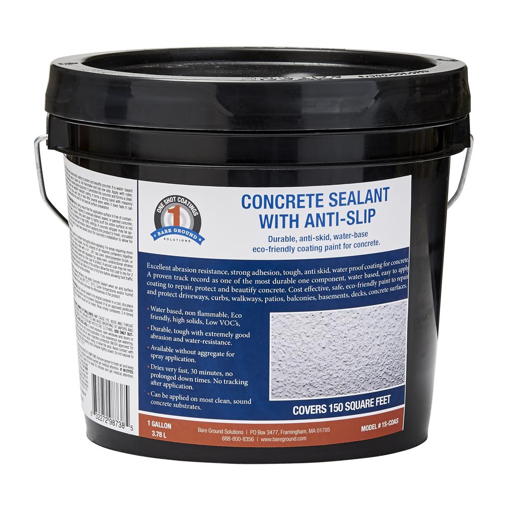 1 Shot 128 Oz Concrete Sealant With Traction 1s Cdas The Home Depot 1 Shot 128 Oz Concrete Sealant With Traction