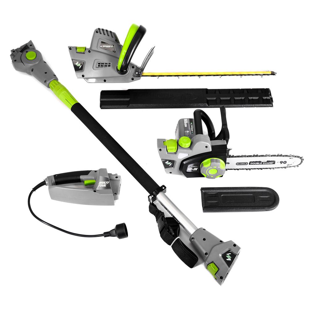 Earthwise 8 in. 7 Amp Electric Chainsaw and 18 in. 4.5 Amp Hedge