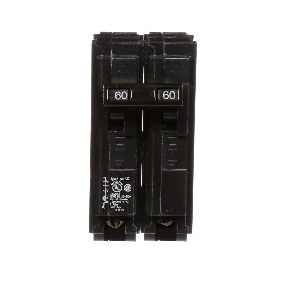 60 Amp Breaker >> 60 Amp Double Pole Type Qd Replacement Circuit Breaker 60 Amp Breaker >> 60 Amp Double Pole Type Qd Replacement Circuit Breaker