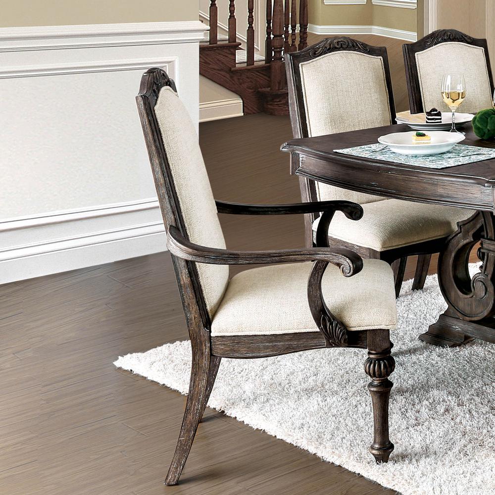 Furniture Of America Perth Natural Tone Upholstered Dining