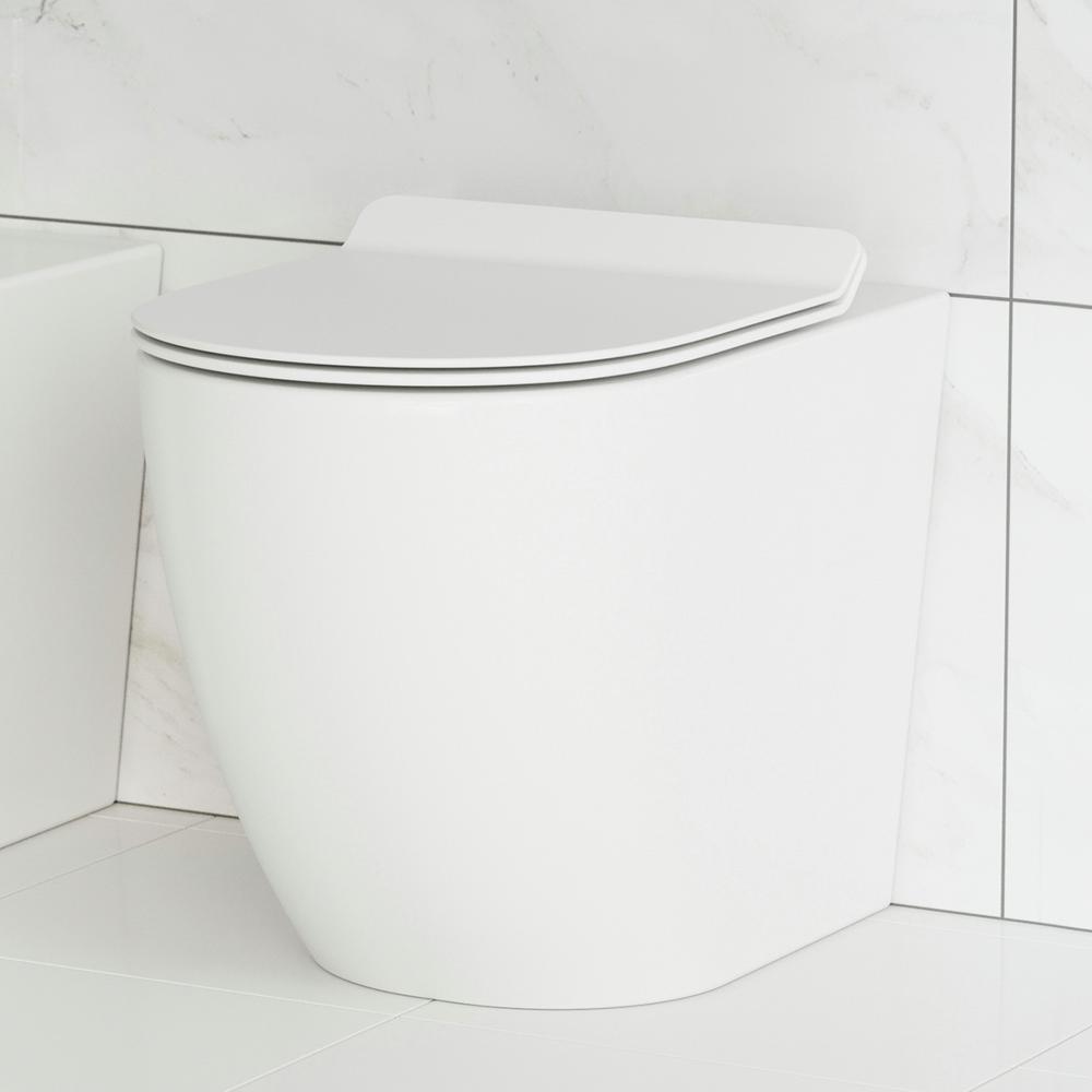 Swiss Madison St. Tropez Elongated Toilet Bowl Only in Glossy WhiteSM