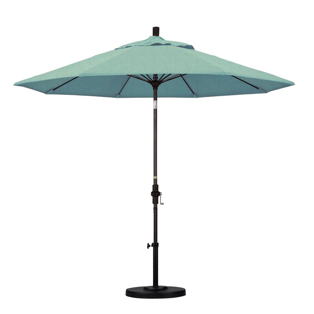 California Umbrella 9 Ft Outdoor Market Patio Bronze 9 Ft Outdoor Market Patio Umbrella