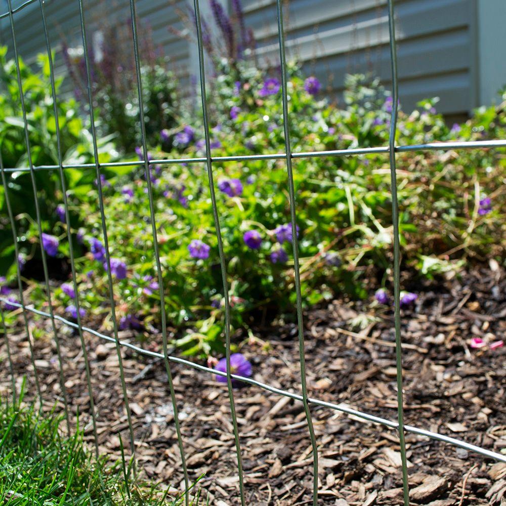 x 50 ft. Everbilt Welded Wire Fence Durable Galvanized Steel Yard Garden 5 ft