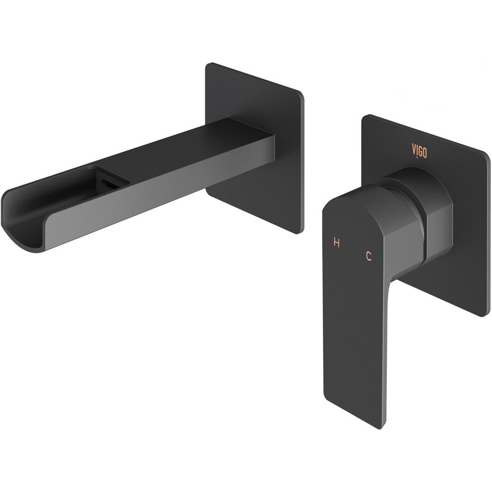 Ada Compliant Black Wall Mounted Bathroom Sink Faucets
