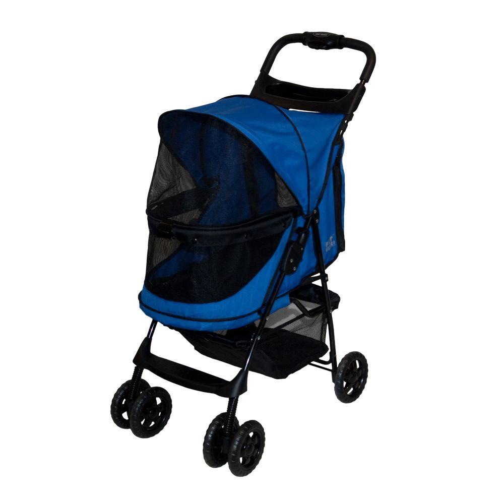 Pet Gear 15.5 in. x 11 in. x 23 in. Navy Travel Lite Pet Stroller