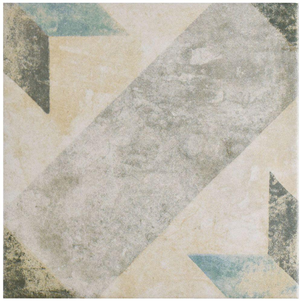 Merola Tile Pompei Star Blue 9 3 4 In X Porcelain Floor Merola Tile Pompei Star Blue 9 3 4 In X