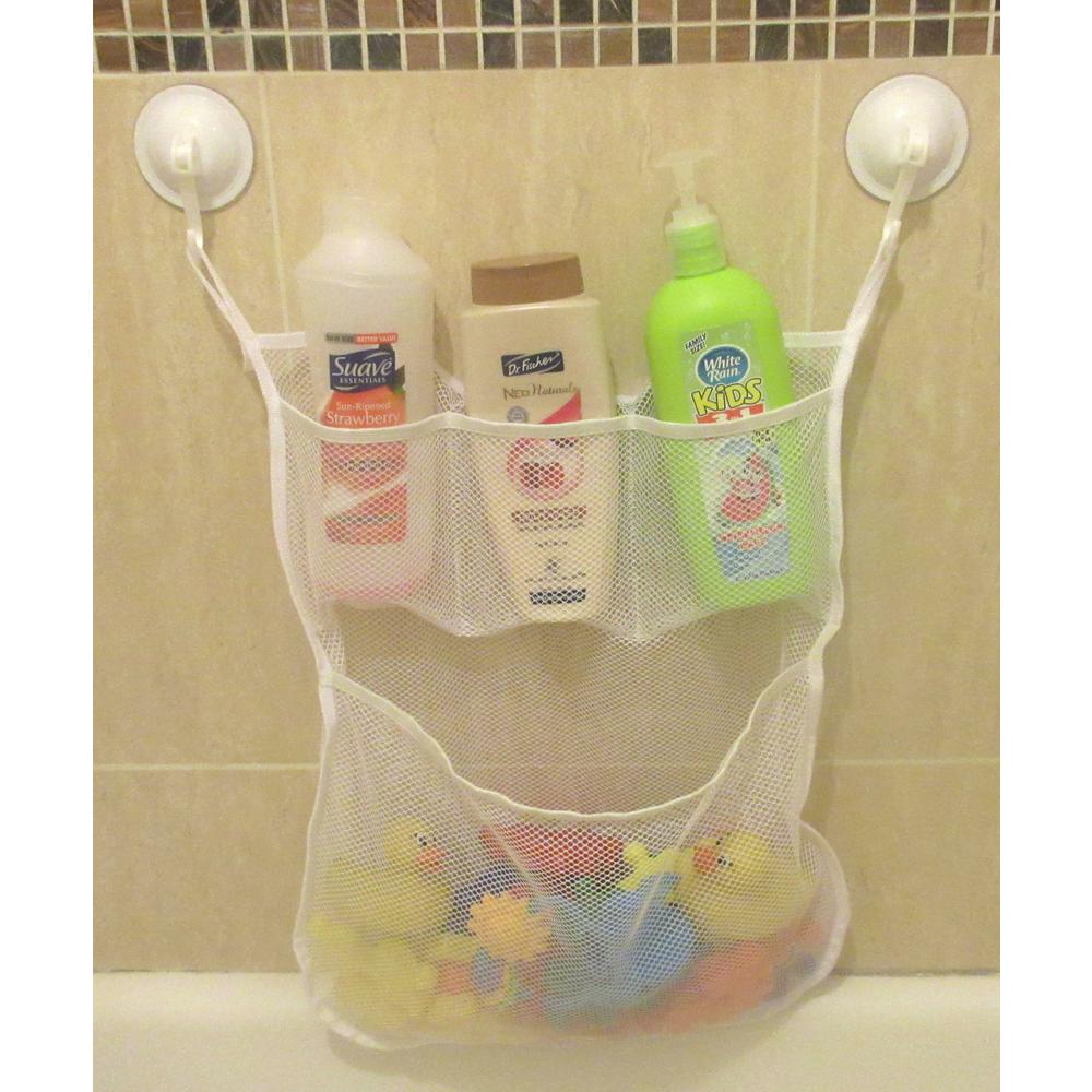 Bathtub Toy Organizer Kids Bath Toy Organizer with Secure Loop /& 2 Suction Cup Hooks Bath Net for Bathtub Toys and Bathroom Storage OWL