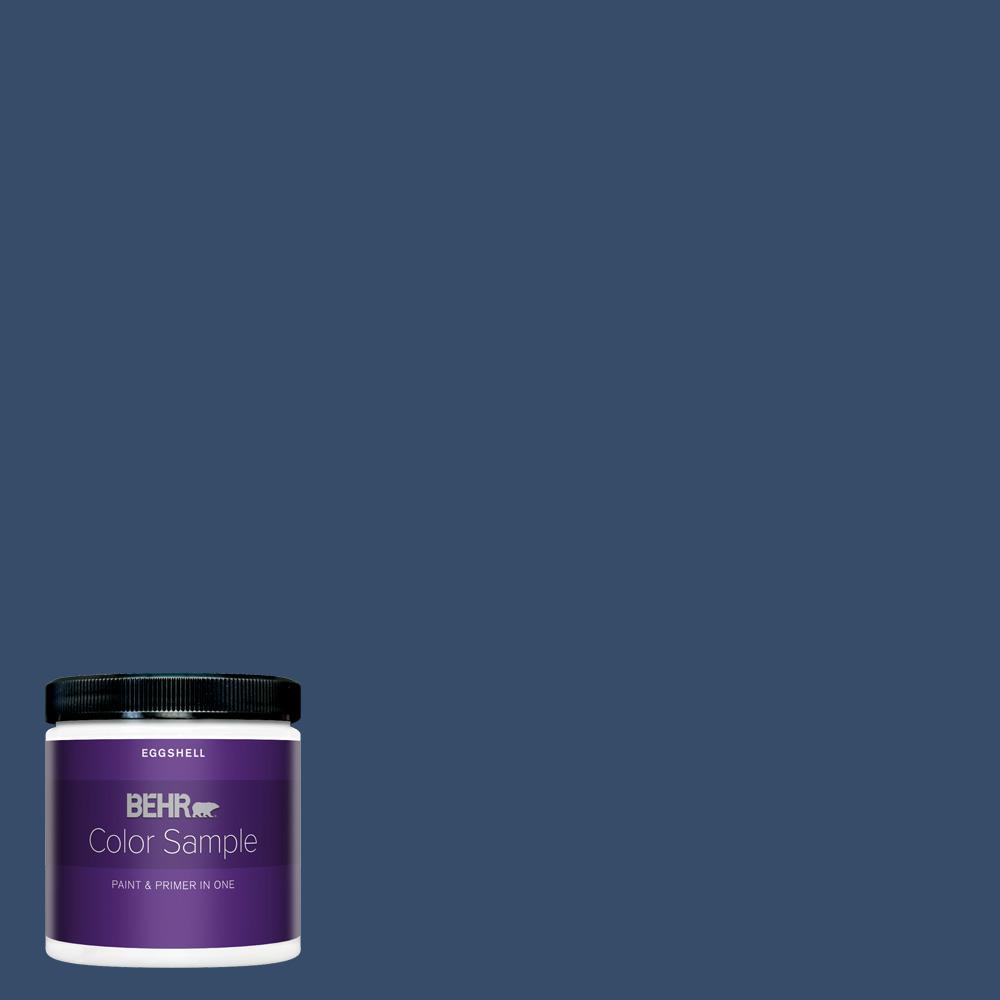 BEHR PREMIUM PLUS 8 oz. 580D7 Deep Royal Eggshell Enamel Interior