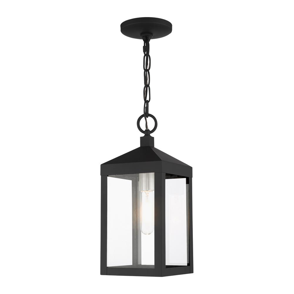 Unbranded Nyack 1 Light Black Outdoor Pendant With Clear Glass Shade 20591 04 The Home Depot - Pendant Light With Clear Glass Shade Unbranded Nyack 1 Light Black Outdoor Pendant With Clear Glass Shade 20591 04 The Home Depot - Pendant Light With Clear Glass Shade
