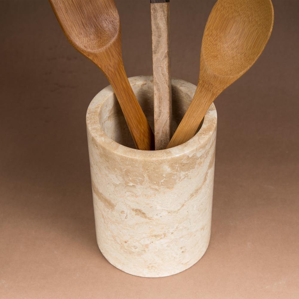 Utensil Holder Straws Fits Champagne Bottle Marble Crock by KooK Flowers