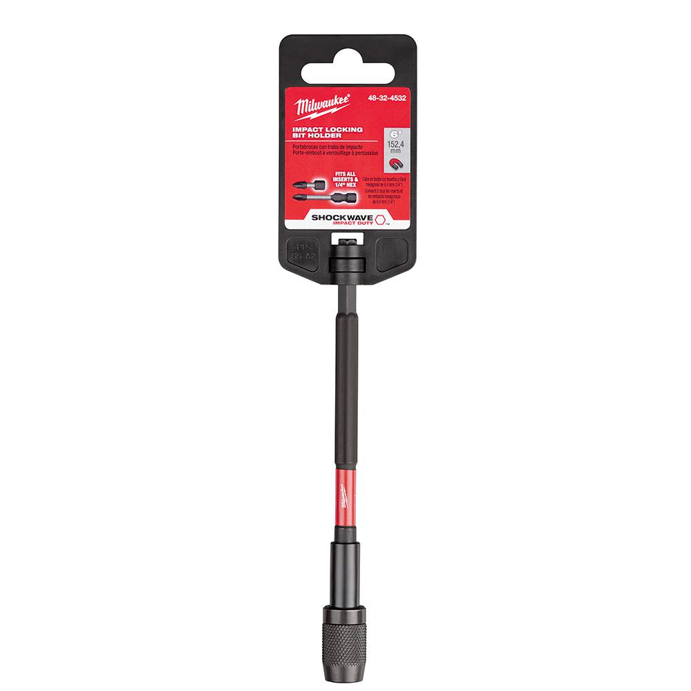 IMPACT LOCKING BIT HOLDER 1/4 x 6 inch Milwaukee Stockwave Extension