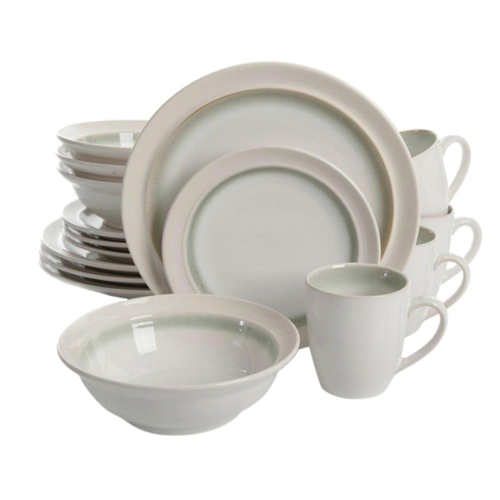 Gibson Elite Lawson 16-piece Green Dinnerware Set-98597340m - The Home 