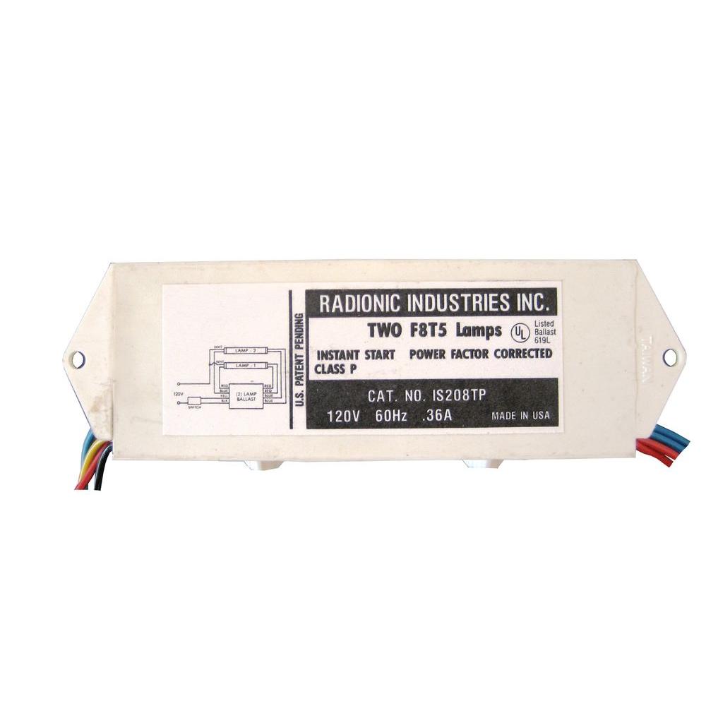 Radionic Hi Tech 8-Watt T5 2-Lamp Normal Power Factor ... 208 volt ballast wiring diagram 
