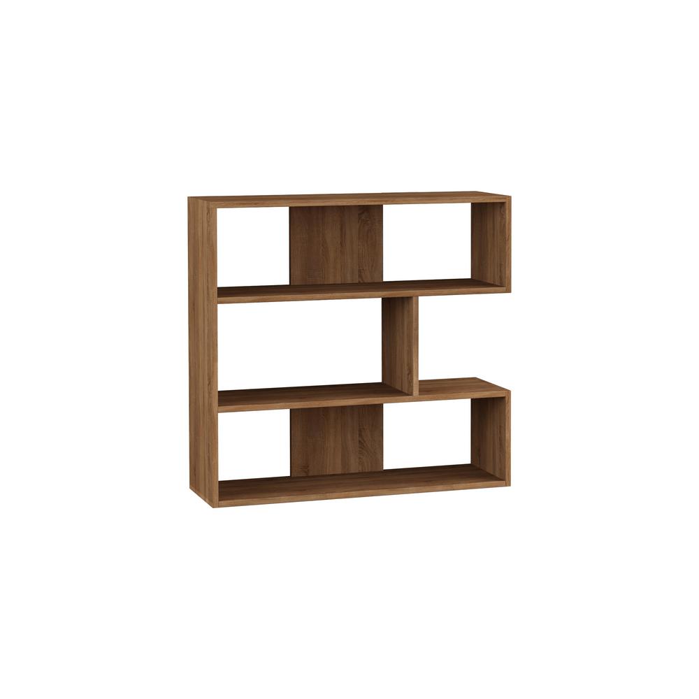 Ada Home Decor Beethoven Oak Modern Bookcase Dcrb2144 The Home Depot