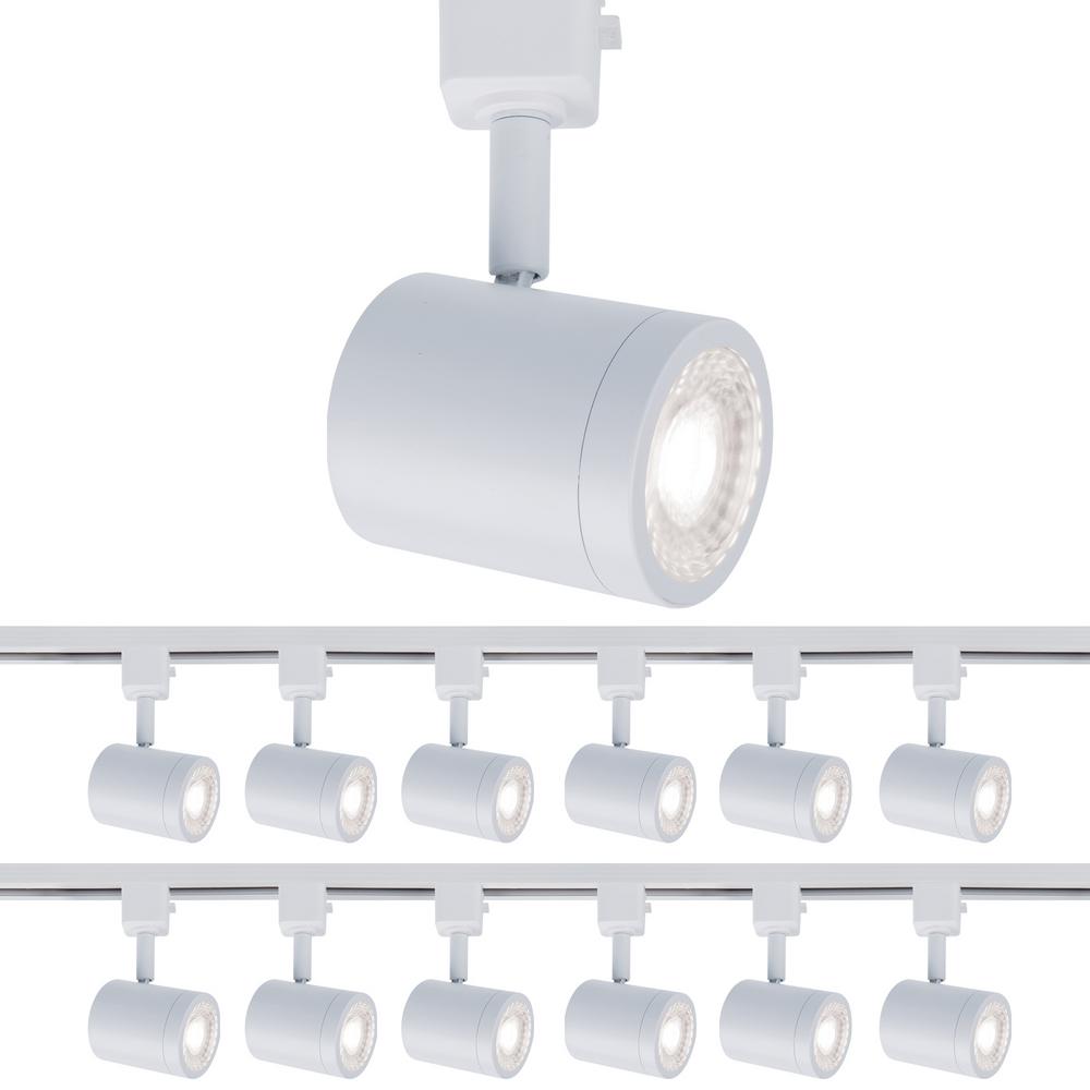 WAC Lighting Charge 1Light White LED Line Voltage Track Head, 3000K