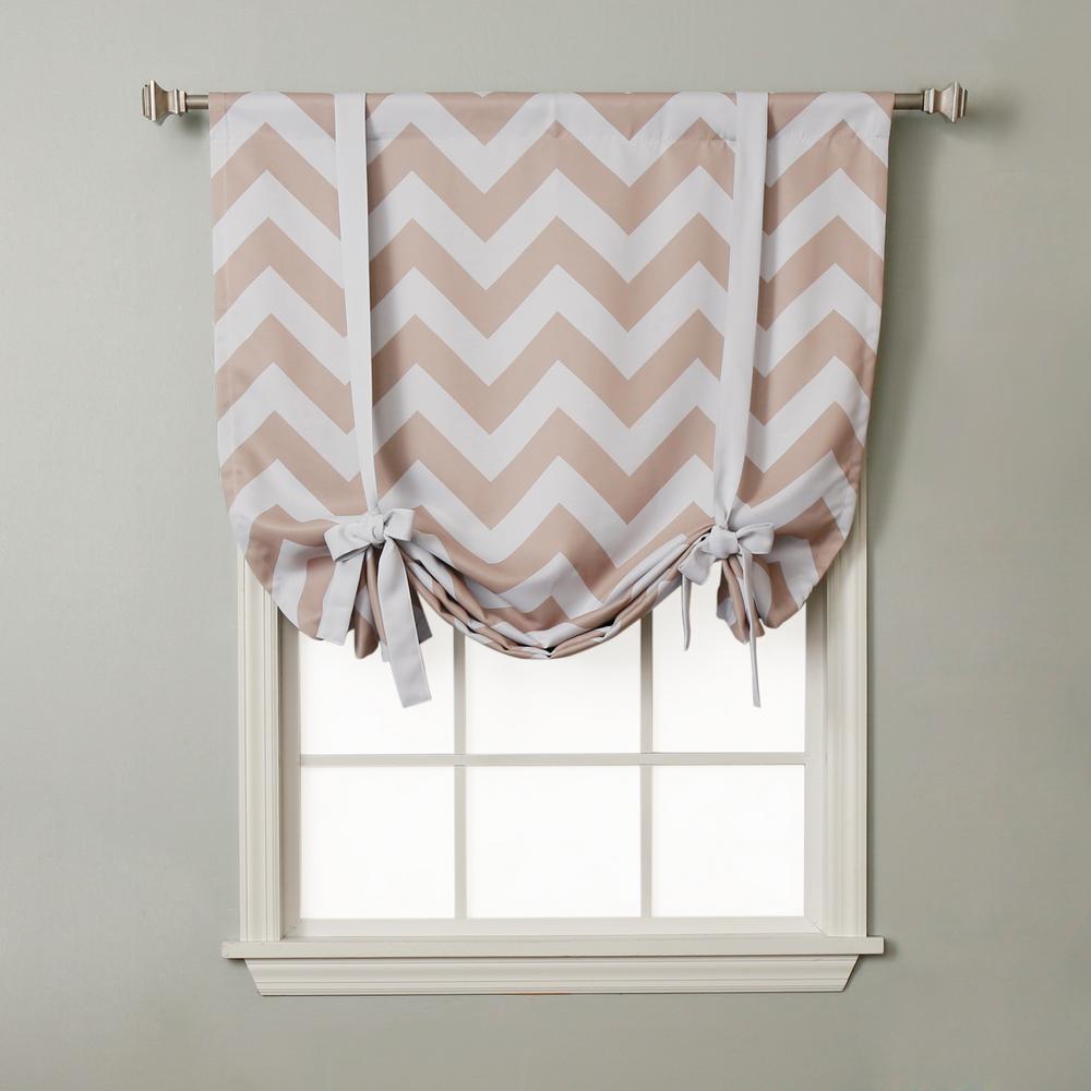 Best Home Fashion Chevron 42 In W X 63 In L Drapery Panel In
