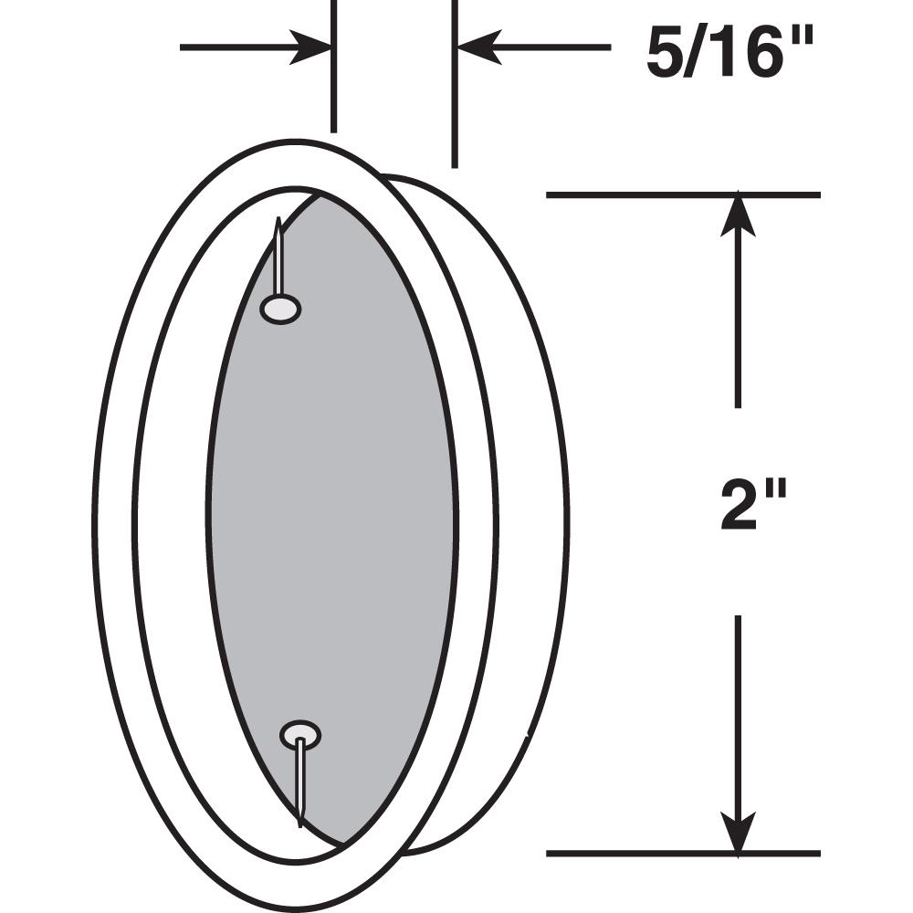 Prime-Line N 6766 Round Sliding Door Pull 2pk Fits 1-3//4/” Diameter Bypass Closet Door Finger Holes Universal Design Easy to Install Stamped Steel with Antique Brass Finish