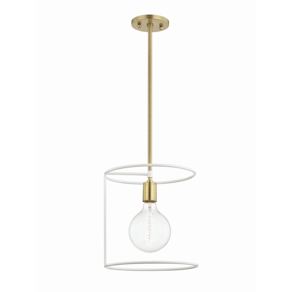 Mitzi By Hudson Valley Lighting Dana 1 Light Aged Br White Pendant Mitzi By Hudson Valley Lighting Dana 1 Light Aged Br White Pendant
