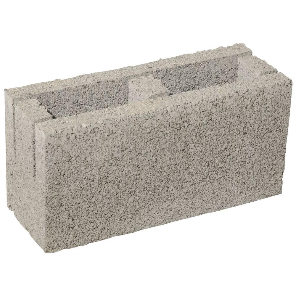 16 In X 8 In X 4 In Concrete Block 30103880 The Home Depot   Cinder Blocks 30164943 64 145 