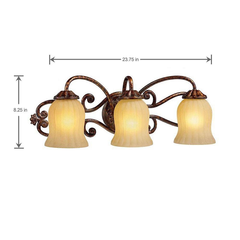 Hampton Bay Freemont Collection 3 Light Antique Bronze Wall Sconce Hampton Bay Freemont Collection 3 Light