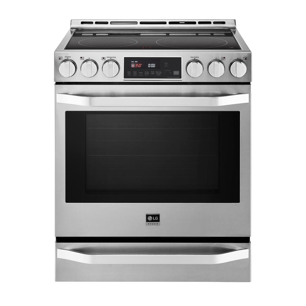 LG Electronics 6.3 cu. ft. 30 in. SlideIn Electric Smart Range with
