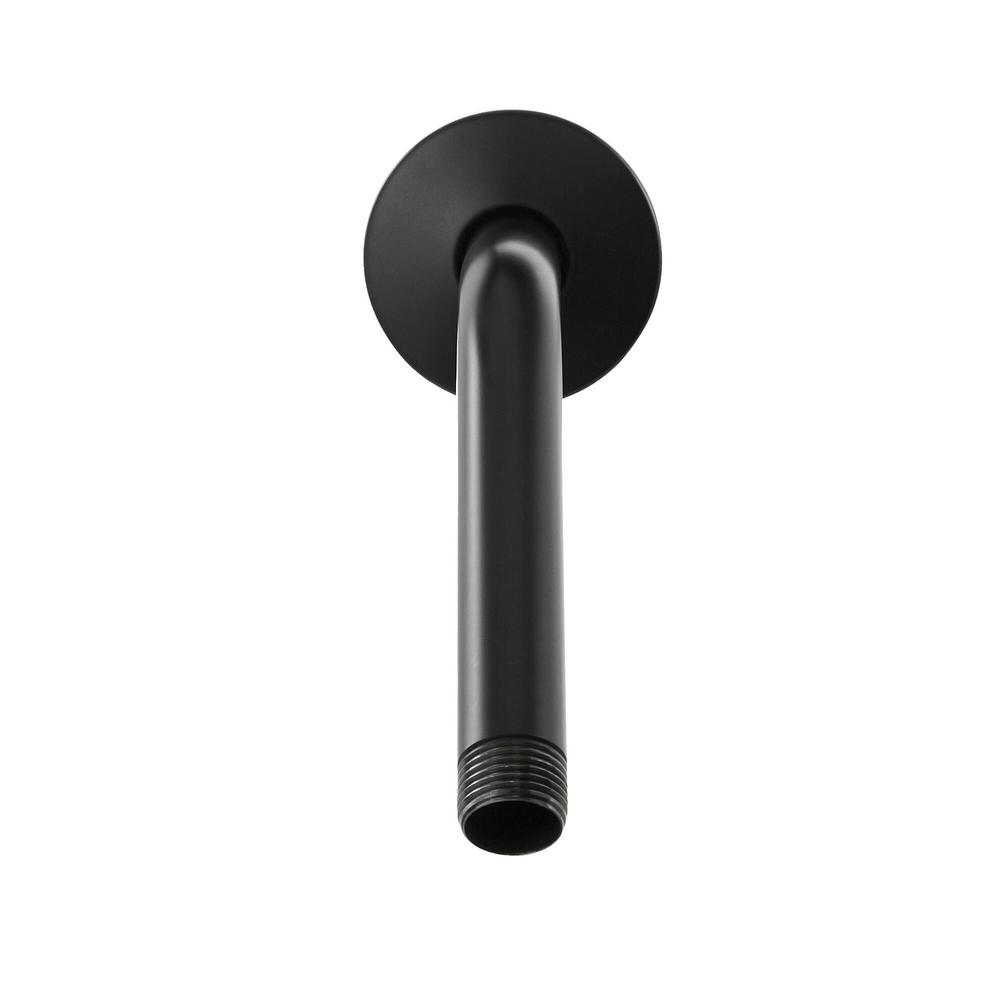 Matte Black Shower Arms Slide Bars Parts The Home Depot