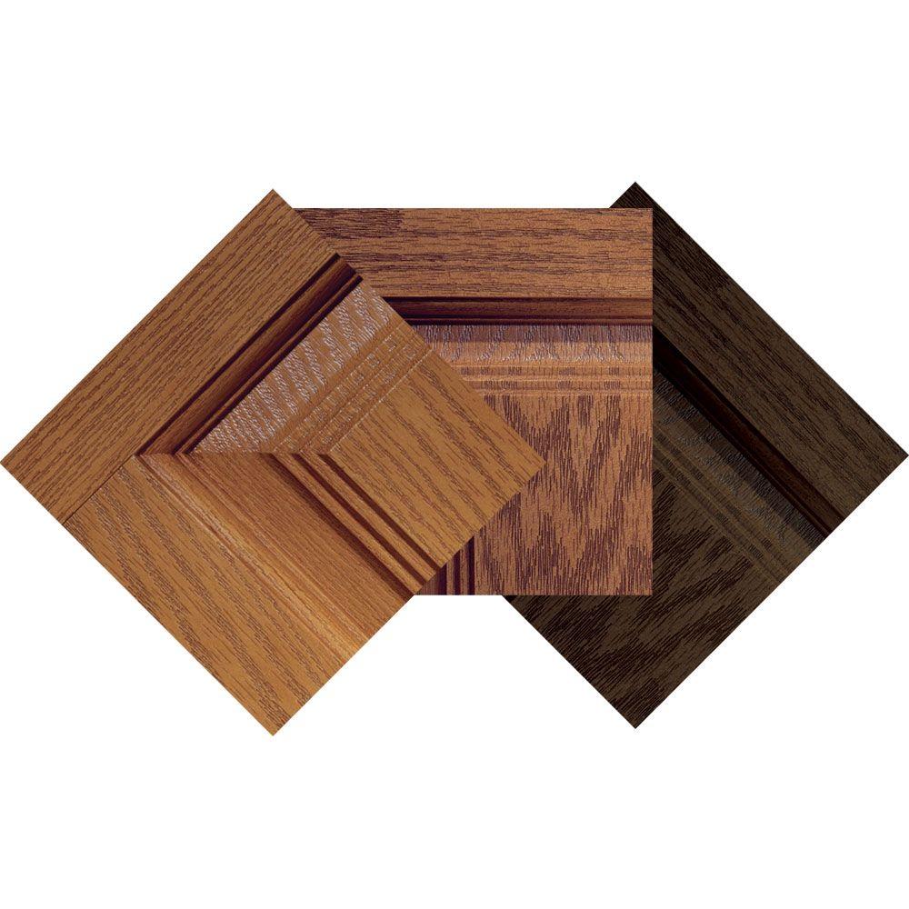 Feather River Doors Fiberglass Oak Woodgrain Stain Sample 3 Pack