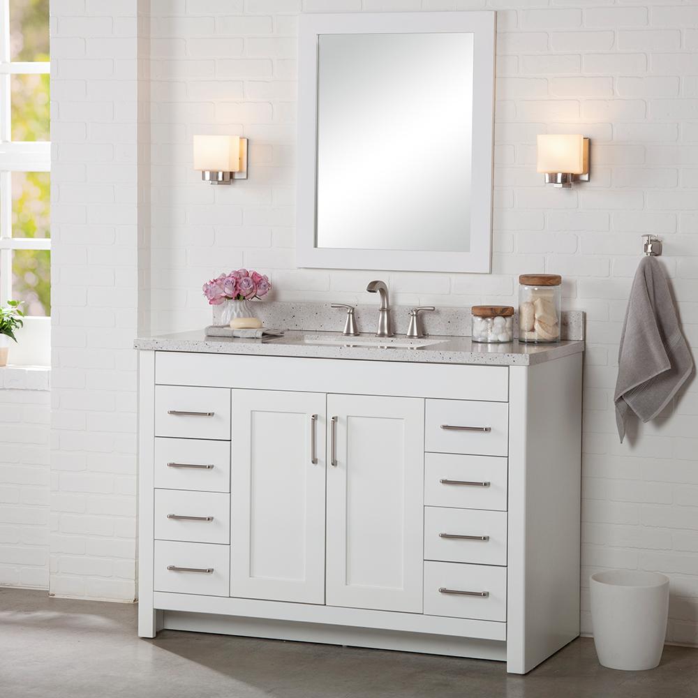 8 Particle Board Bathroom Vanities Bath The Home Depot