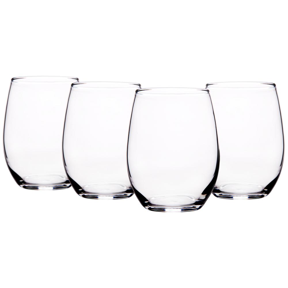 Home Essentials Stemless Wine Glasses - Home Essentials And Beyond