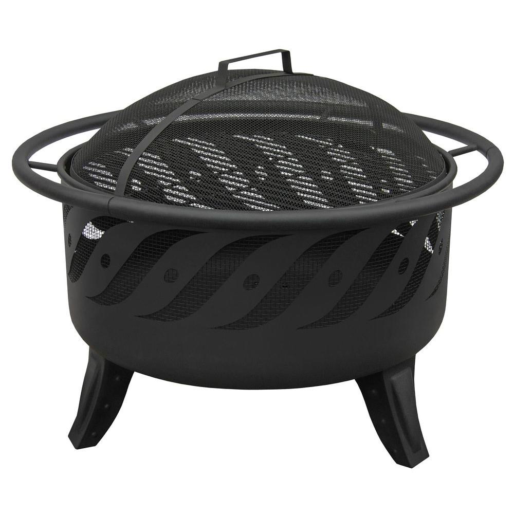 Landmann Patio Lights Firewave Black Fire Pit 23172 The Home Depot