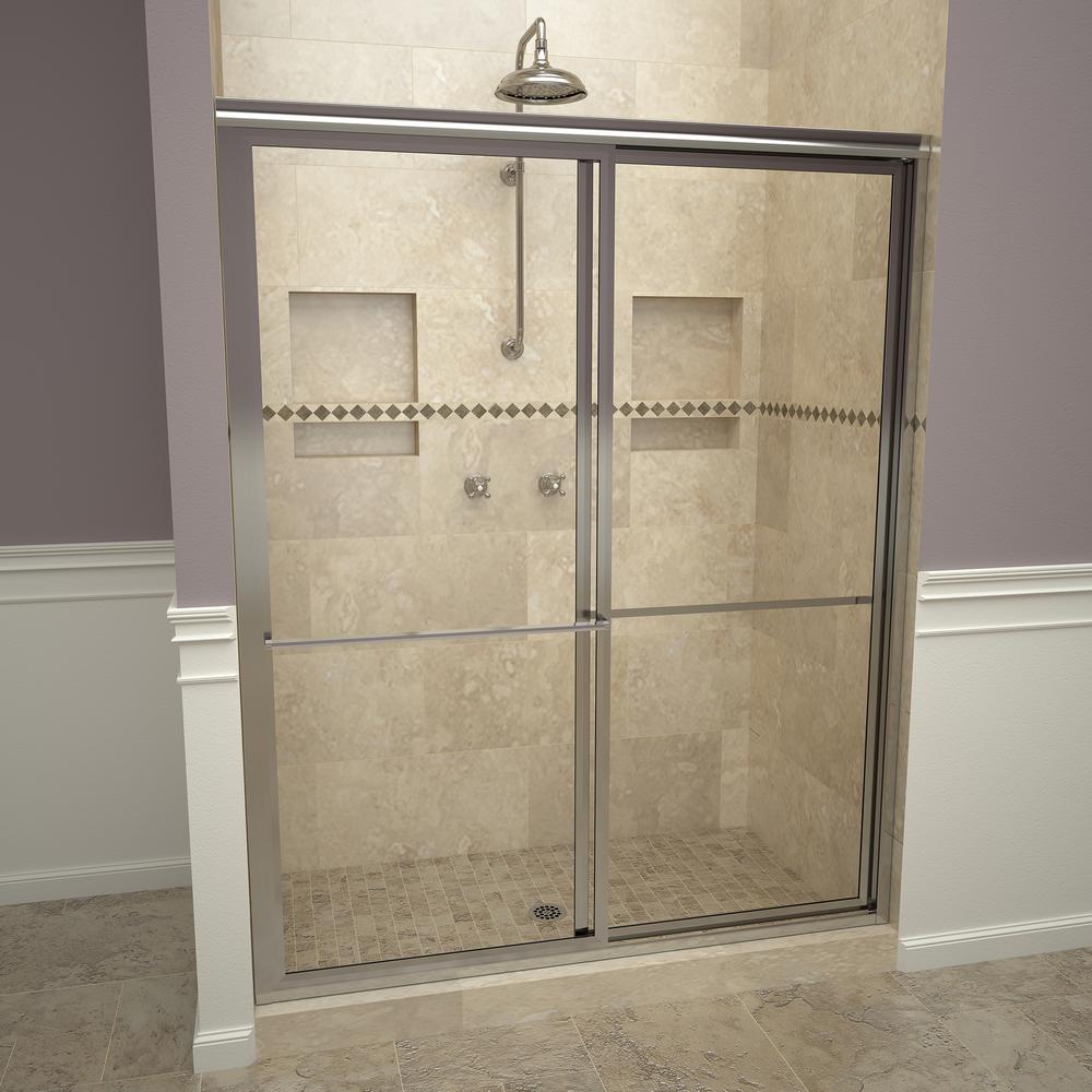 Redi Slide 1100 Series 47 In W X 71 1 2 H Framed Sliding Shower Redi Slide 1100 Series 47 In W X 71 1 2