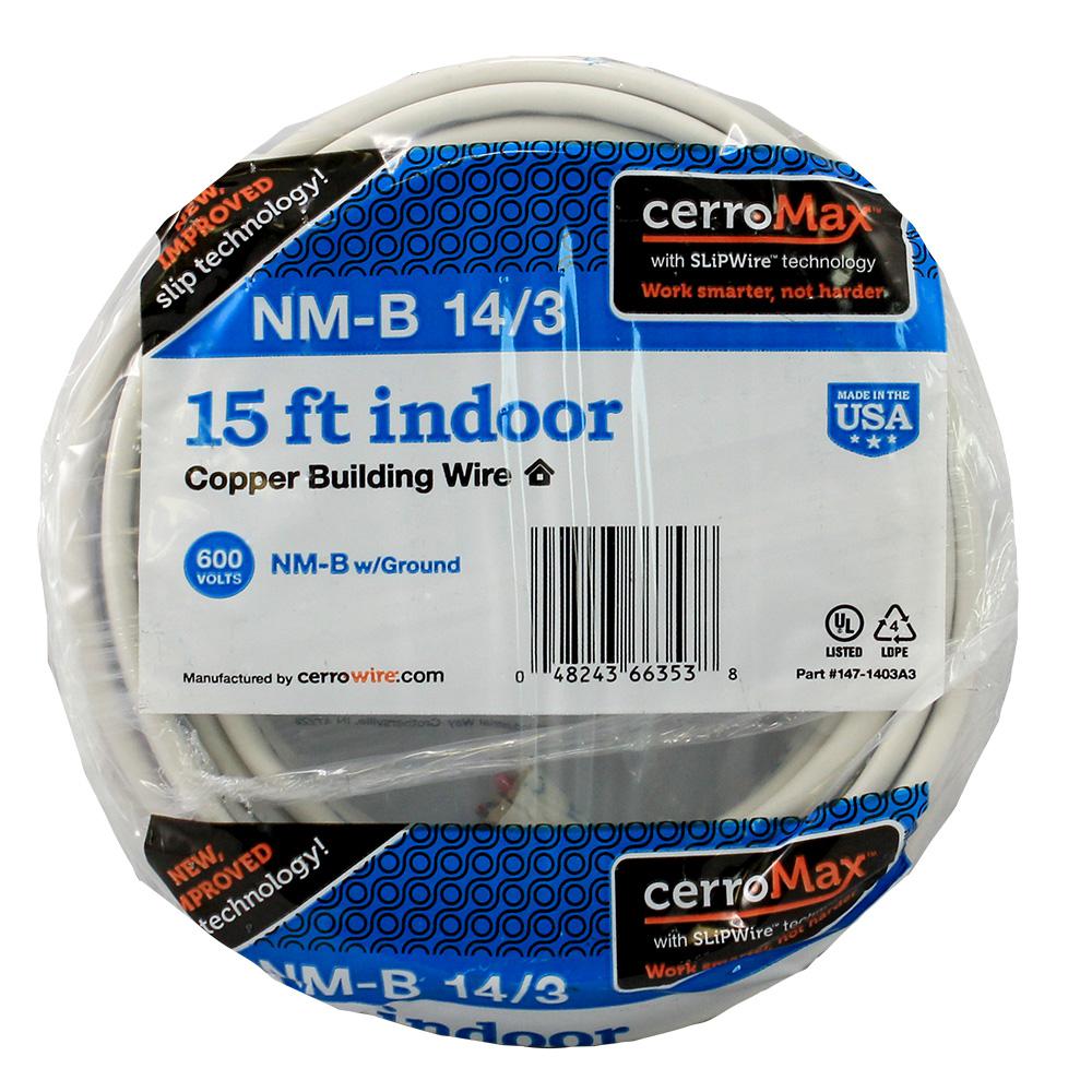 Cerrowire 15 Ft. 14/2 NM-B Wire-147-1402A3 - The Home Depot