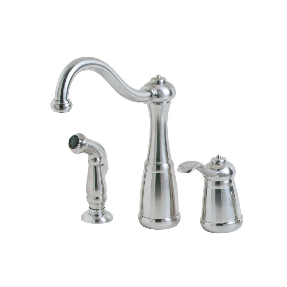 Pfister Marielle Single Handle Standard Kitchen Faucet With Side