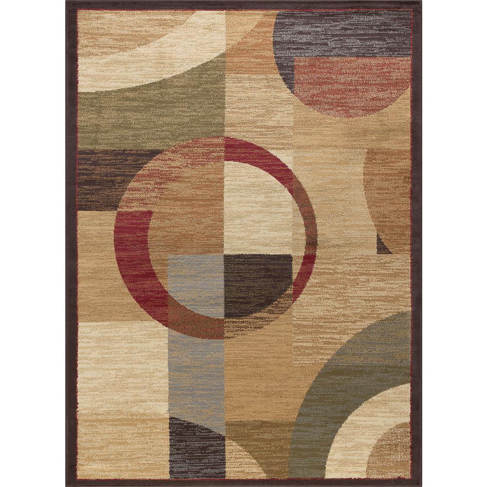 Tayse Rugs Elegance Multi 8 ft. x 10 ft