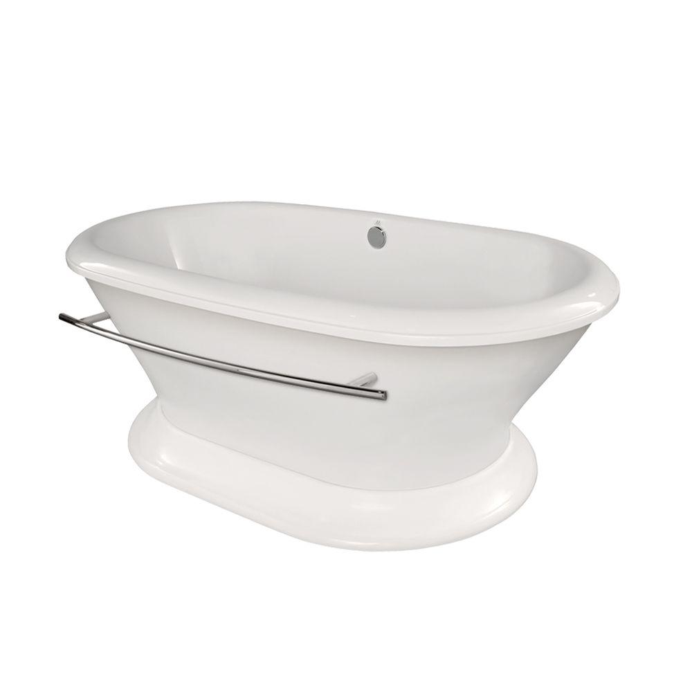 Hydro Systems Augusta 5.8 ft. Center Drain Freestanding Bathtub in