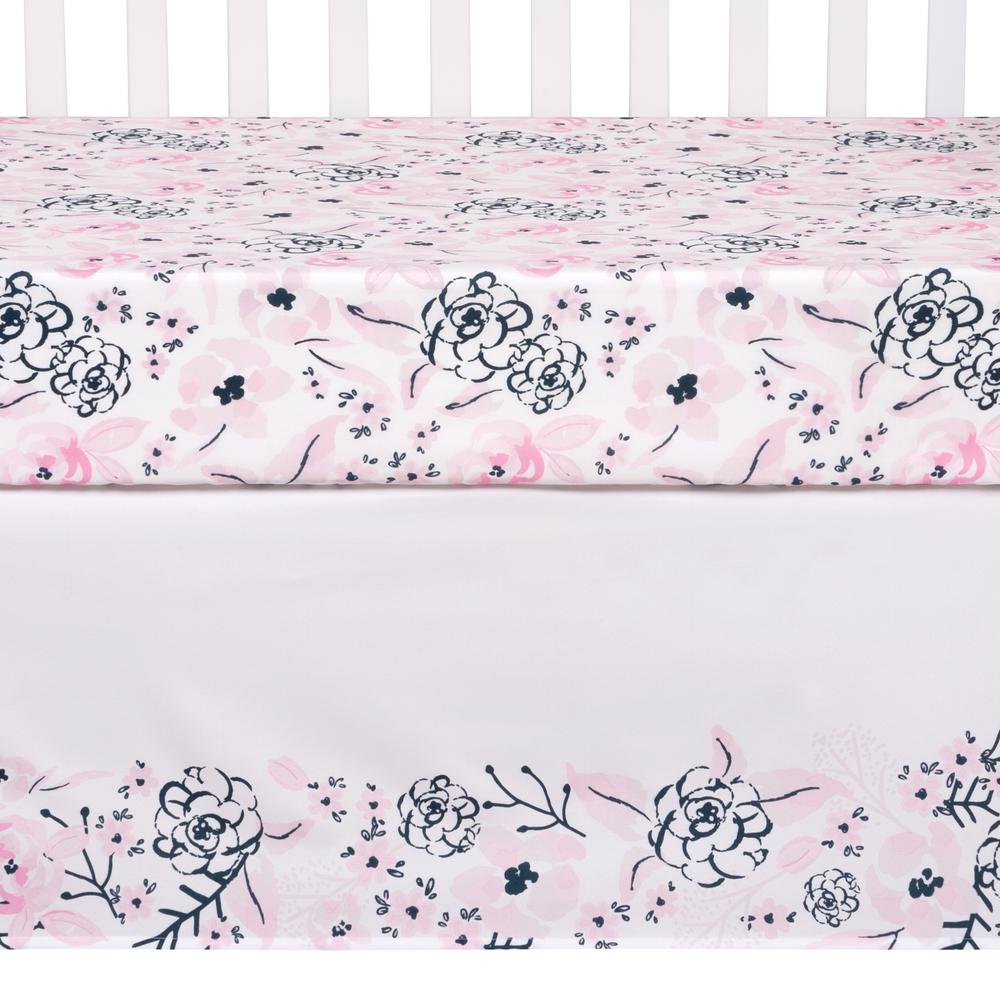 Sammy Lou By Trend Lab Simply Floral 4 Piece Crib Bedding Set