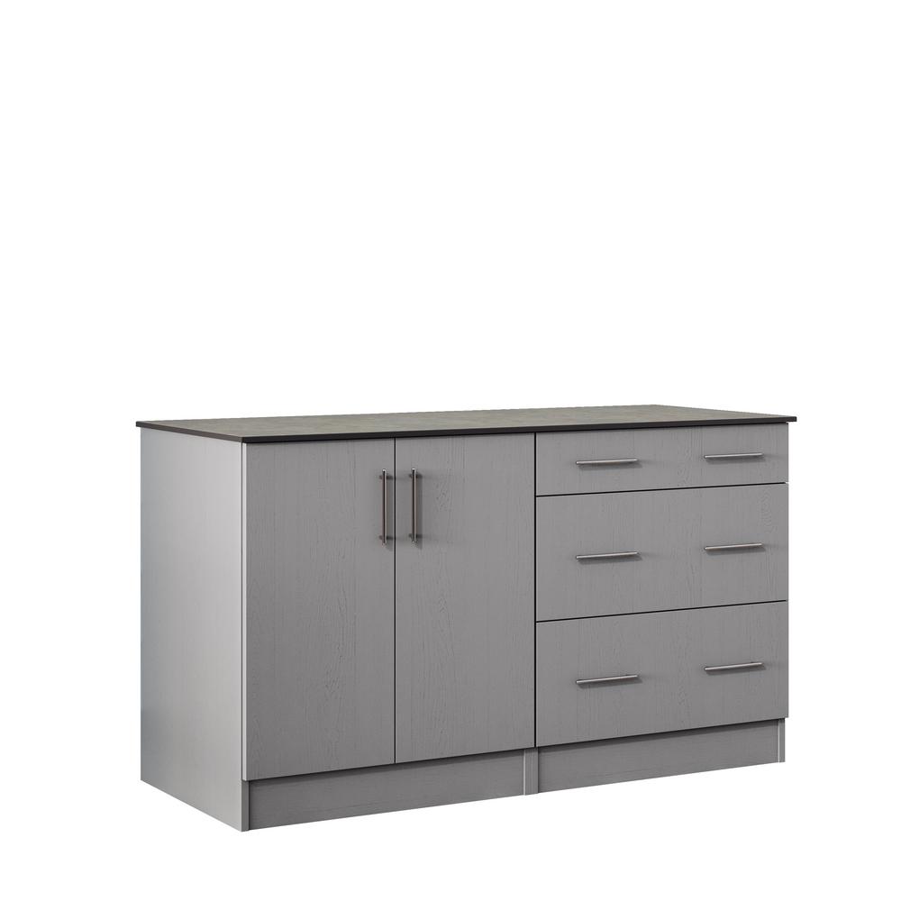 Weatherstrong Miami 59 5 In Outdoor Cabinets With Countertop 2