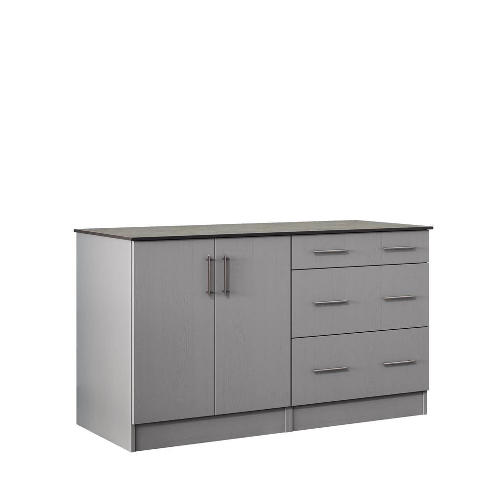 Polymer Cabinet Outdoor Kitchen Storage Kitchens The Outdoor Cabinets With Countertop 2 Full Height Doors And 3 Drawer